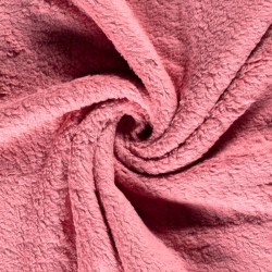 Tissu coton teddy rose