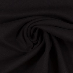 Tissu bord côte noir