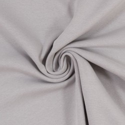 Tissu bord côte gris claire