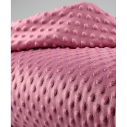 Tissu minky rose