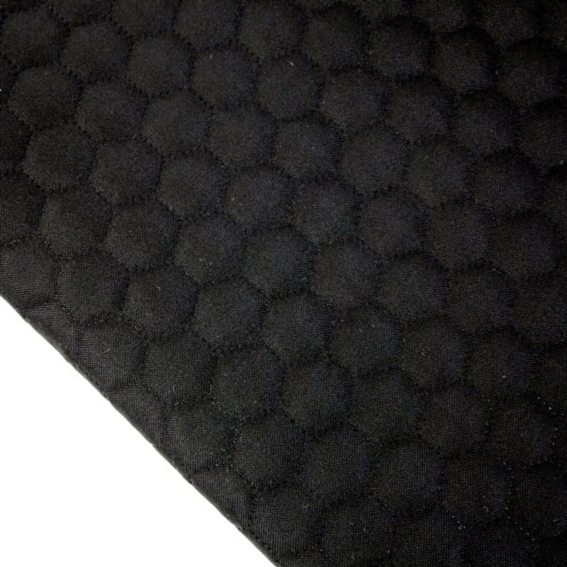 Mélange polyester, tissu noir uni - EcoTissus Vente de tissus au mètre