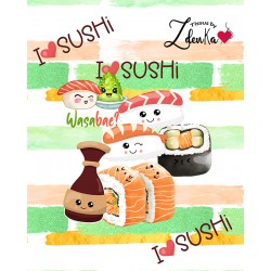 Panneau jersey sushi