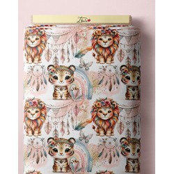 Coupon Tissu coton lion...