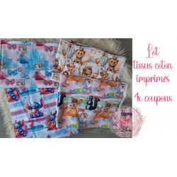 Lot de coupons tissus coton 5x