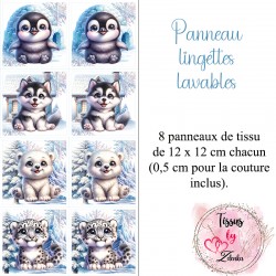 Panneau coton lingettes...