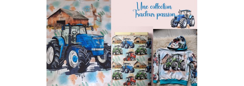 Collection "Tracteur Passion" -  pour Couture & Déco